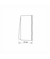 1-kanals påbygningsafbryder - 68x68mm, IP20, sort