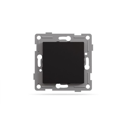 Binera obturateur pour plaque - Noir graphite, encastrable, 72x72 mm