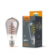 Ampoule LED E27 4W ST64 filament - Verre graphite, 1800K-2100K, dimmable, flicker free