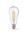 Ampoule LED E27 6W dimmable filament - ST64, 630lm, 4000K blanc neutre, 360 degrés