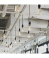 E27 6W dæmpbar LED filament pære - ST64, 630lm, 4000K neutral hvid, 360 grader