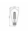 E27 6W dimbar LED filament lampa - ST64, 630lm, 4000K neutralvit, 360 grader