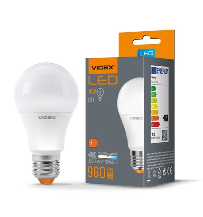E27 10W LED Ampoule - A60, 960lm, 4000K, flicker free, remplace 70W