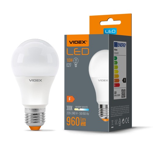 E27 10W LED Ampoule - A60, 960lm, 3000K, blanc chaud