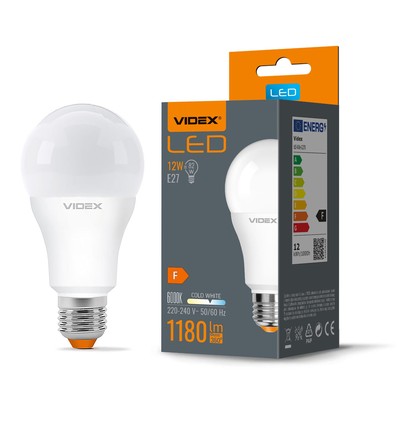 E27 12W LED lampa - A60, 1180lm, 6000K, flicker free