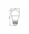 E27 4W LED kronepære - G45, 380lm, 3000K, varm hvid