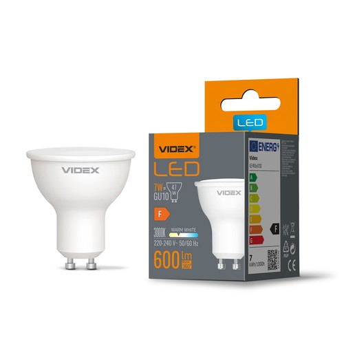 GU10 7W LED spot - 600 lm, 120°, flicker free, 3000K