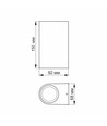 6W LED væglampe til facade - IP54, 2700K, sort, 15cm bred, inkl. lyskilde