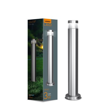 Lampe de jardin Luka 60 cm 3W - argent, 230V, 300 lm