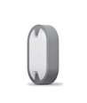 15W LED bulkhead væg/loftlampe - IP65, 1200lm, 5000K, grå, IK07, oval
