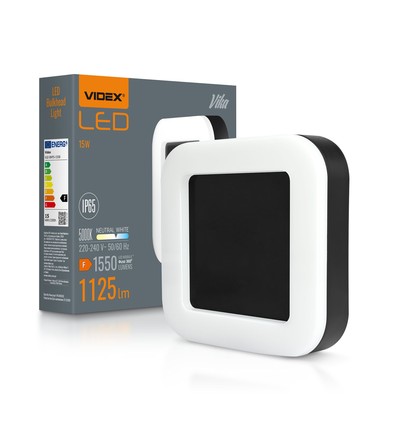 Applique murale Vika 15W - LED, noir, blanc neutre