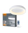 Plafonnier LED 72W avec télécommande - 45x45cm, dimmable, CCT réglable, incl. télécommande et minuterie