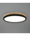 LED loftlampe 18W - Rundt, sort, neutral hvid, 230V, 2000lm, forbrug 18W