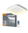Plafonnier LED 72W avec télécommande - Dimmable, 2700-6000K, flicker free, bord blanc
