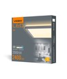 Plafonnier LED 24W, carré - 2900lm, 4000K, 29x29cm, bord blanc, IP20 intérieur