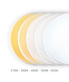 30W LED sensorlampa med nödljus – justerbar watt/CCT, IP44, inbyggt batteri