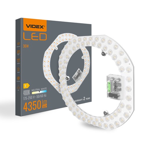 36W LED modul - 4000K, 4350lm, IP20 inomhus, 270x270mm