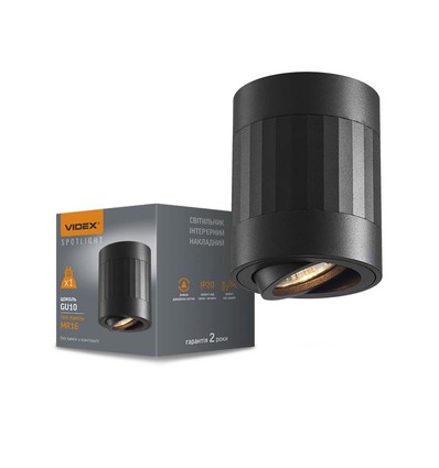 Spot de plafond Paul GU10 - noir, 230V, max 30W