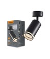 Spot de plafond GU10 - Rotatif, montage en saillie, noir, sans source lumineuse