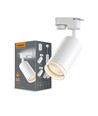Spot sur rail monophasé GU10 - Blanc, sans source lumineuse, 1F2W