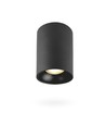 Spot de plafond GU10 - Noir, Ø9cm, hauteur 14cm, aluminium, IP20 intérieur, sans source lumineuse