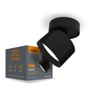 Spot plafonnier GX53 - Noir, 80x80mm, IP20, sans source lumineuse
