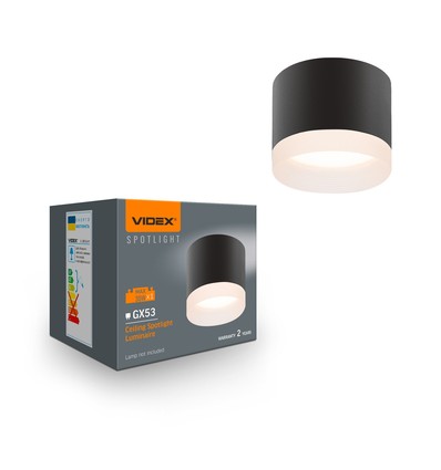 Spot de plafond GX53 - Montage en saillie, sans source lumineuse