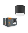 Spot plafonnier GX53 - Noir, 8x8x6cm, sans source lumineuse, IP20 intérieur