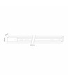 Rail de 2 m pour spot sur rail - 1 phase, blanc, 1F2W
