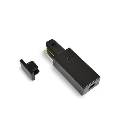 Connexion électrique pour rail monophasé - Noir, 1F2W