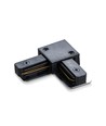 L-connecteur pour rail monophasé - Noir, 1F2W