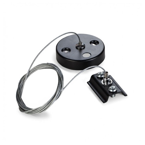 Suspension par fil pour rail monophasé - Noir