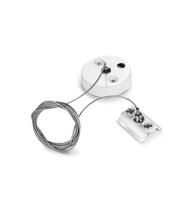 Wireoppheng for skinnespot - 1 stk, hvit