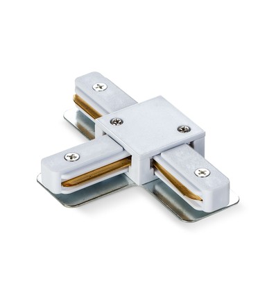 T-samler for 1-faset skinne - Hvit, 1F2W