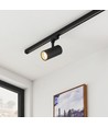 10W 1-fase railspot - 36 graden, 4000K, Zwart, IP20, RA80