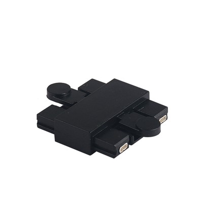 Connecteur magnétique pour système de rail - Noir, connecteur droit, IP20 intérieur