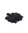 Connecteur magnétique pour système de rail - Noir, connecteur droit, IP20 intérieur