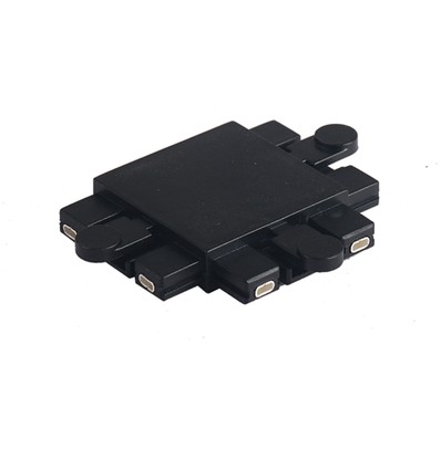 T-samler til magnetisk skinnesystem, 48V - Sort, 68x24x9.5 mm, indendørs