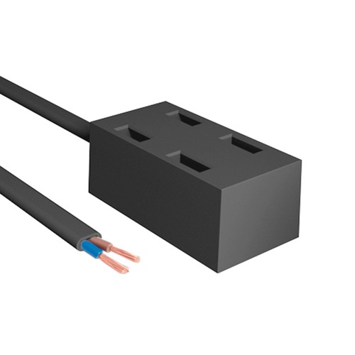 Alimentation pour rail magnétique Slim, 48V - Noir, boîtier de connexion, 3 ans de garantie