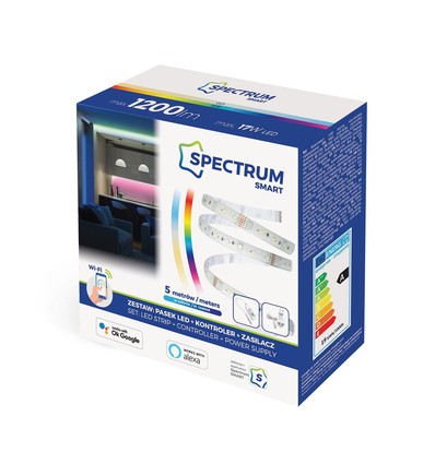 Kit ruban LED 5m 17W/m RGB+CCT - 230V, 60 LED/m, Smart home, sans télécommande