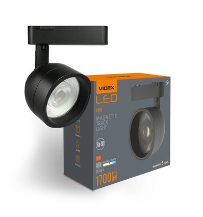 LED-lys - til magnetisk slank skinnesystem, sort