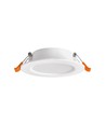 Dalle LED encastrable 4W Ø10cm - 4000K, driver intégré, bord blanc