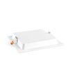 Panneau LED sans cadre carré 18W - 122lm/W, 4000K, 224x224mm, bord blanc, flicker free