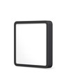 Panneau LED en saillie 15W, 19,2x19,2cm - 1400lm, 4000K, bord noir, IP20 intérieur