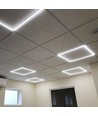 60x60 LED panel med kantlys, 40W - 100lm/W, 4000K, neutral hvid, flicker free