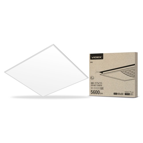 Panneau LED 60x60 encastrable, 36W - 155lm/W, 4000K, IP20, 3 ans de garantie