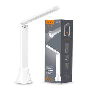 Berlin LED skrivebordslampe, 5W - Genopladelig, dæmpbar, 3-i-1 CCT, transportabel, hvid