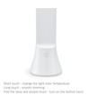 Berlin LED skrivebordslampe, 5W - Genopladelig, dæmpbar, 3-i-1 CCT, transportabel, hvid