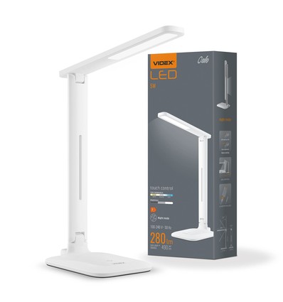 5W Oslo LED skrivebordslampe, 3-trin dæmpbar - Hvid, CCT, 280lm, IP20 indendørs