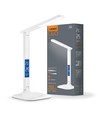 Lampe de bureau LED 7W dimmable - CCT réglable, 5 niveaux de luminosité, blanc, flicker free, adaptateur inclus